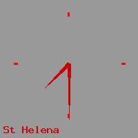 Best call rates from Australia to ST. HELENA. This is a live localtime clock face showing the current time of 8:22 am Wednesday in St Helena.